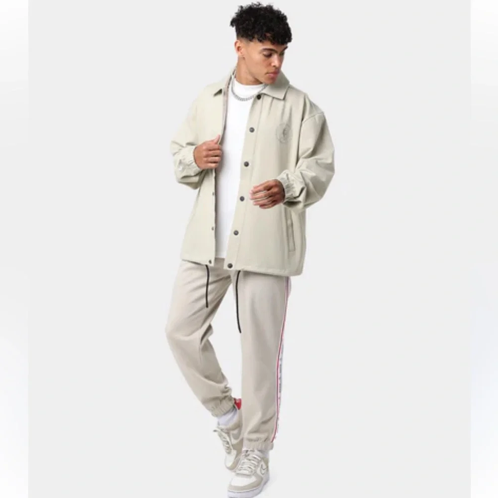 Boss light tan NBA Collaboration Coach Jacket L
